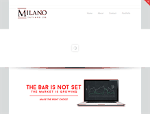 Tablet Screenshot of milanoenterprises.com